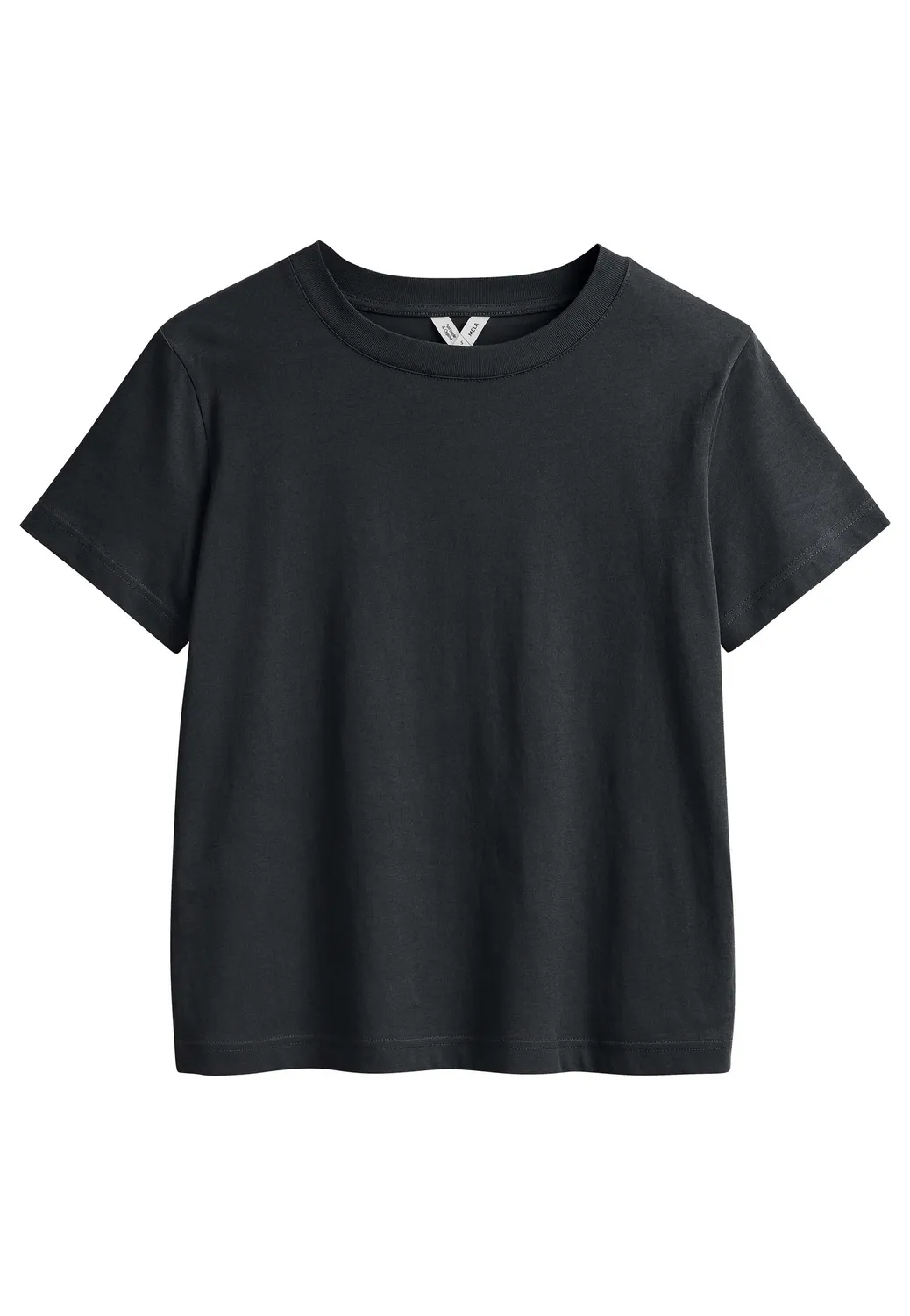 MELA KHIRA T-Shirt schwarz Gr. M aus Bio-Baumwolle