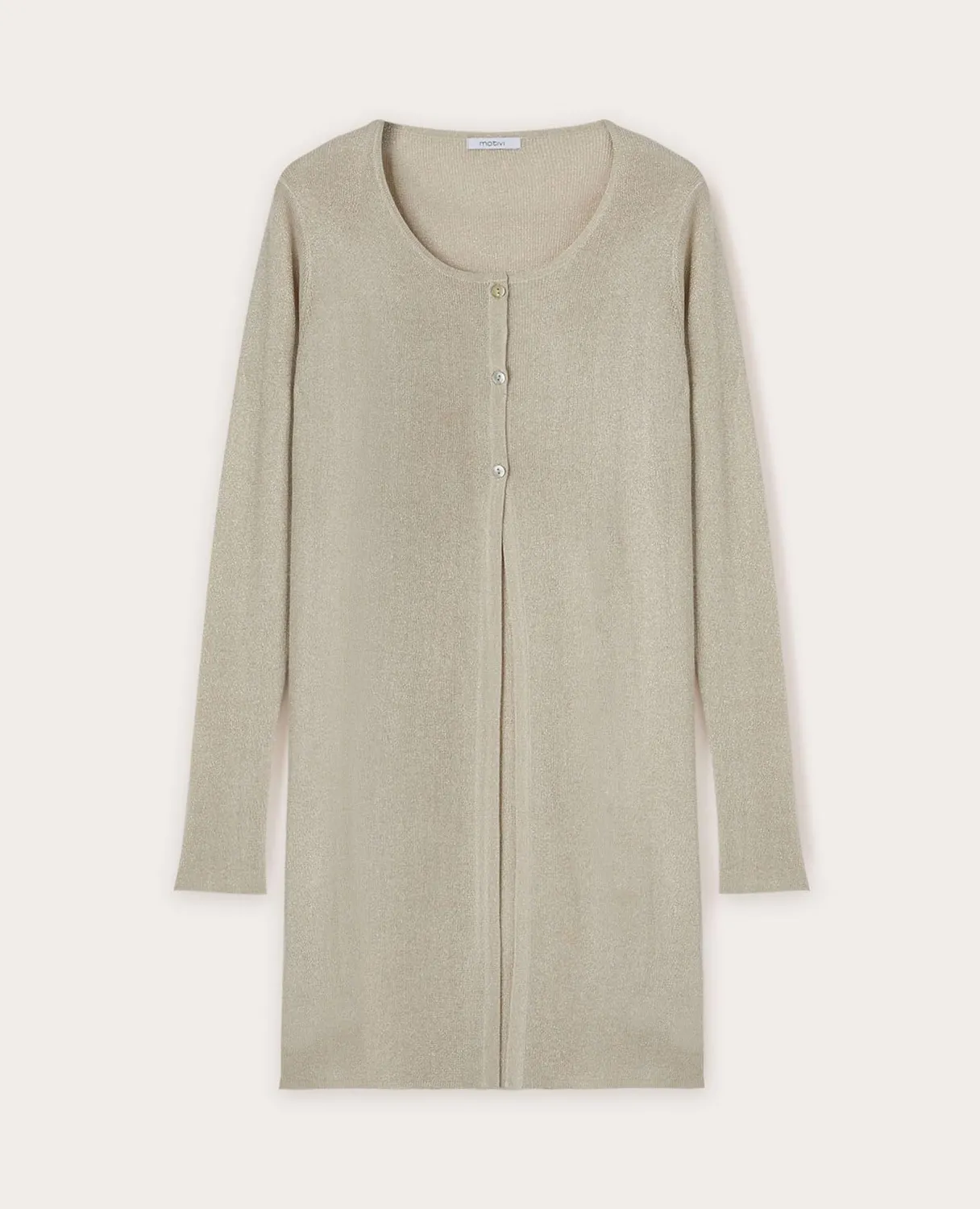 Motivi Cardigan lang Lurex Viskose ECOVERO