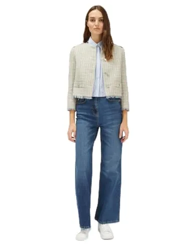 Motivi kurze Tweed-Lurex-Jacke Baumwolle
