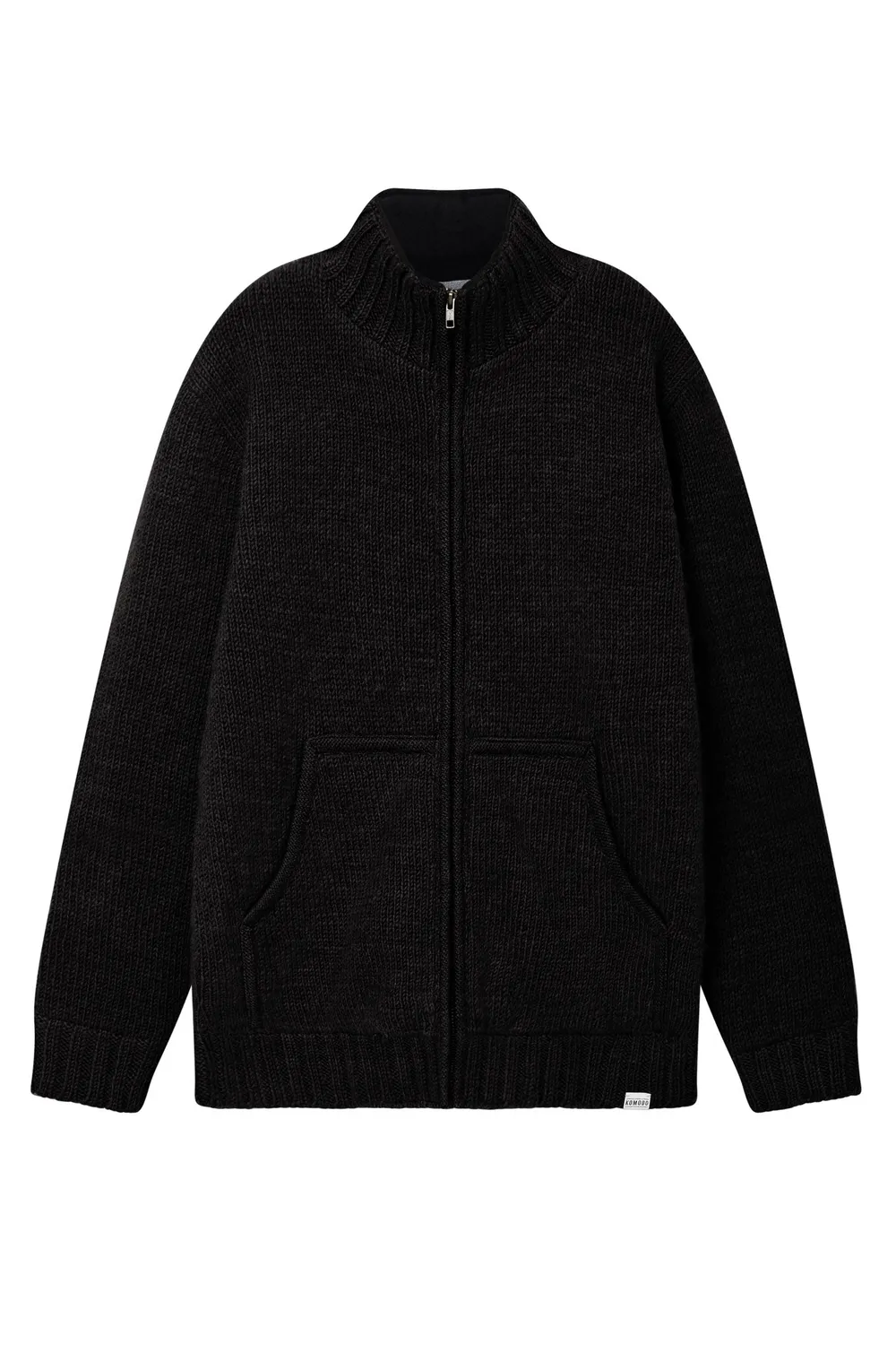 KOMODO BUNJI Wolljacke Herren Schwarz Lambswool