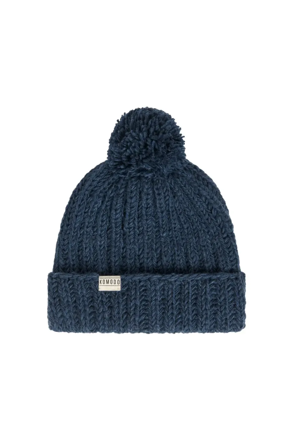 KOMODO ALPINE Bommelmütze Navy Lambswool