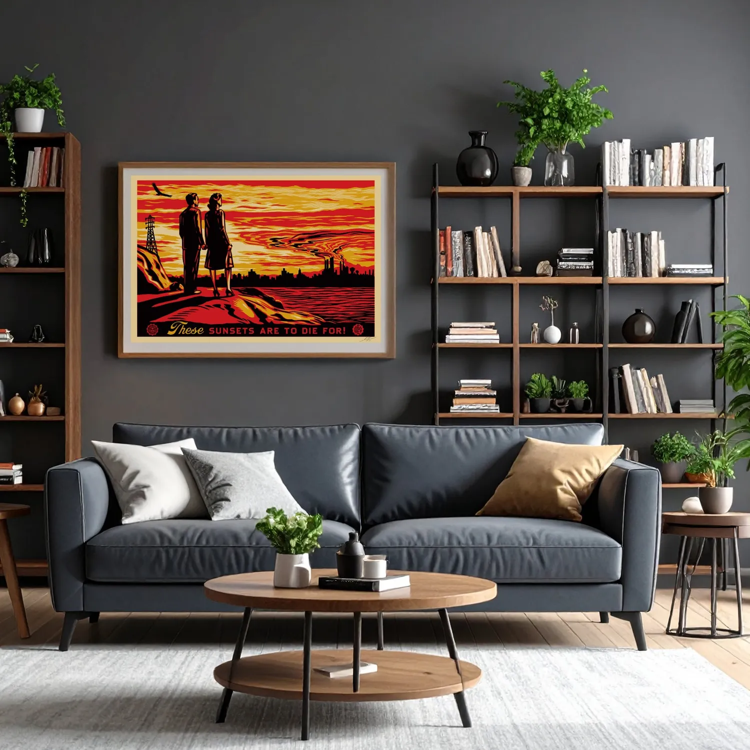 Obey These Sunsets Are To Die For Kunstdruck signiert 61x91 cm