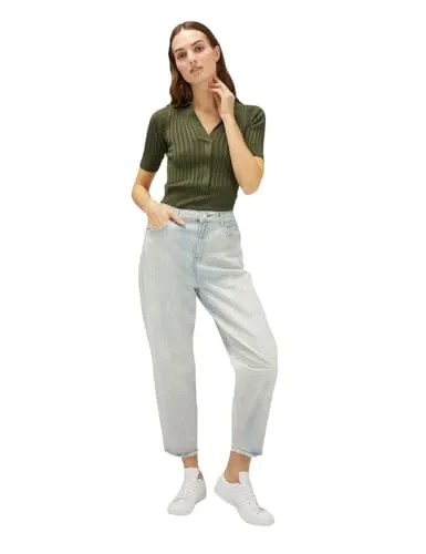 Motivi Balloon-Jeans mit Stickerei Jeans hellblau Blumen