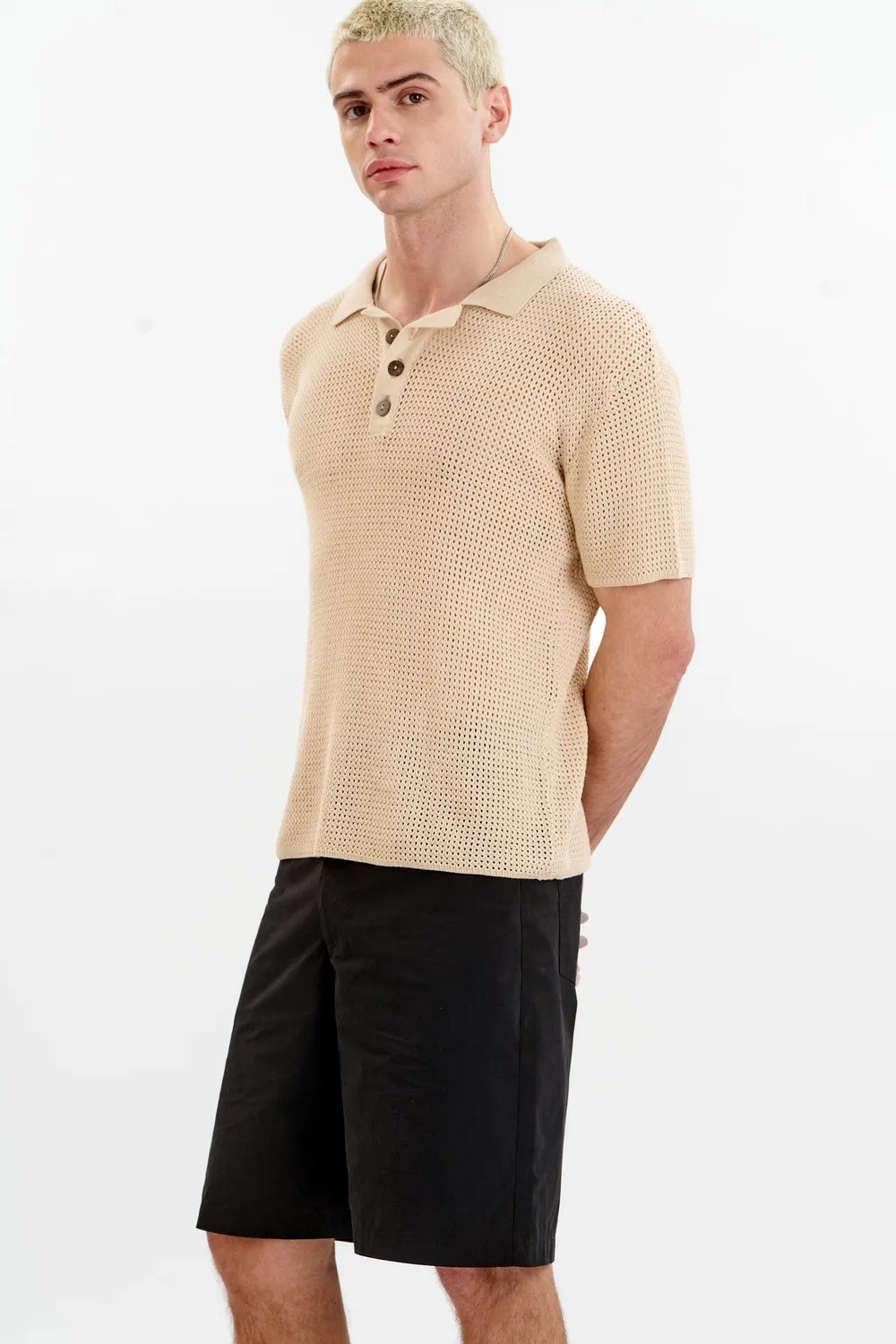 Komodo Oliver Strickpolo Cream Bio-Baumwolle