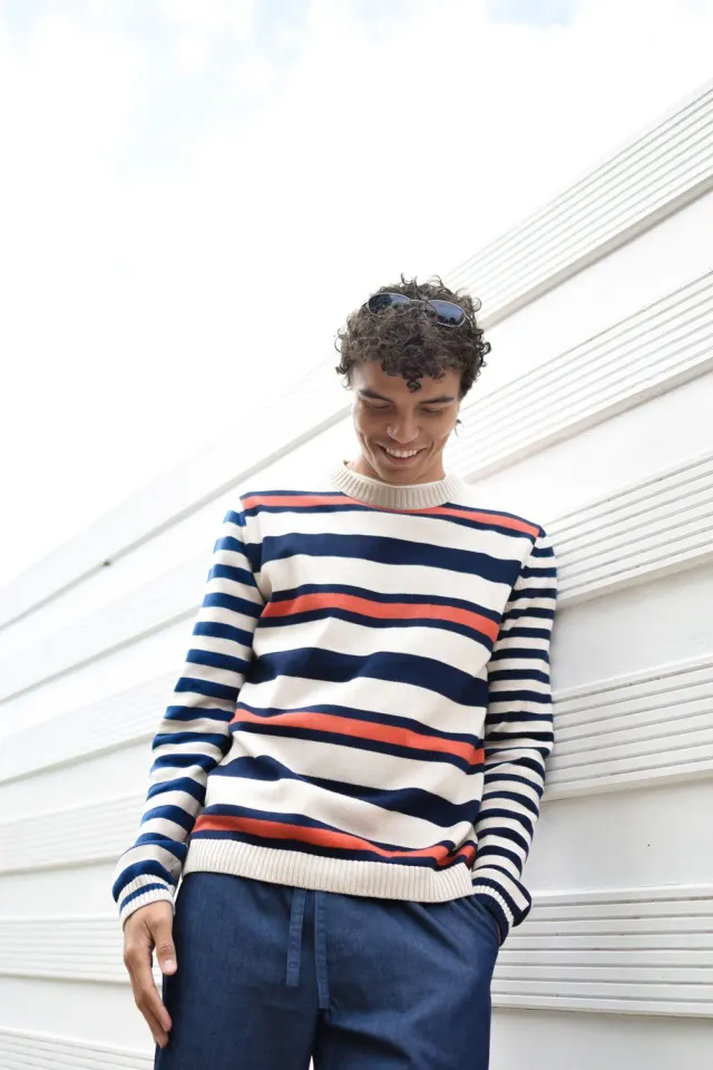 Komodo Mash Up Pullover Streifen Bio-Baumwolle