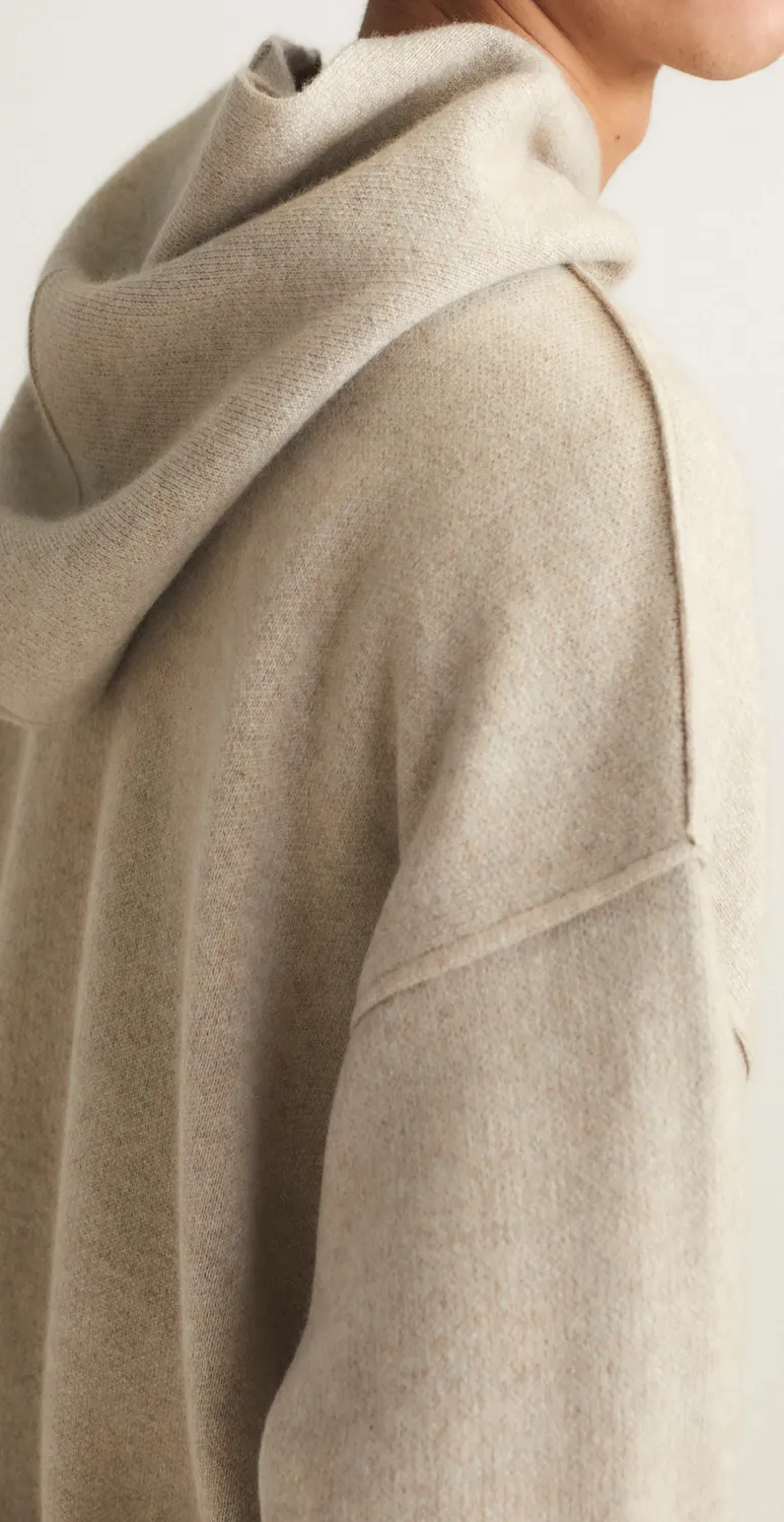 Oyuna Seku Hoodie Feather Kaschmir-Hoodie wendbar