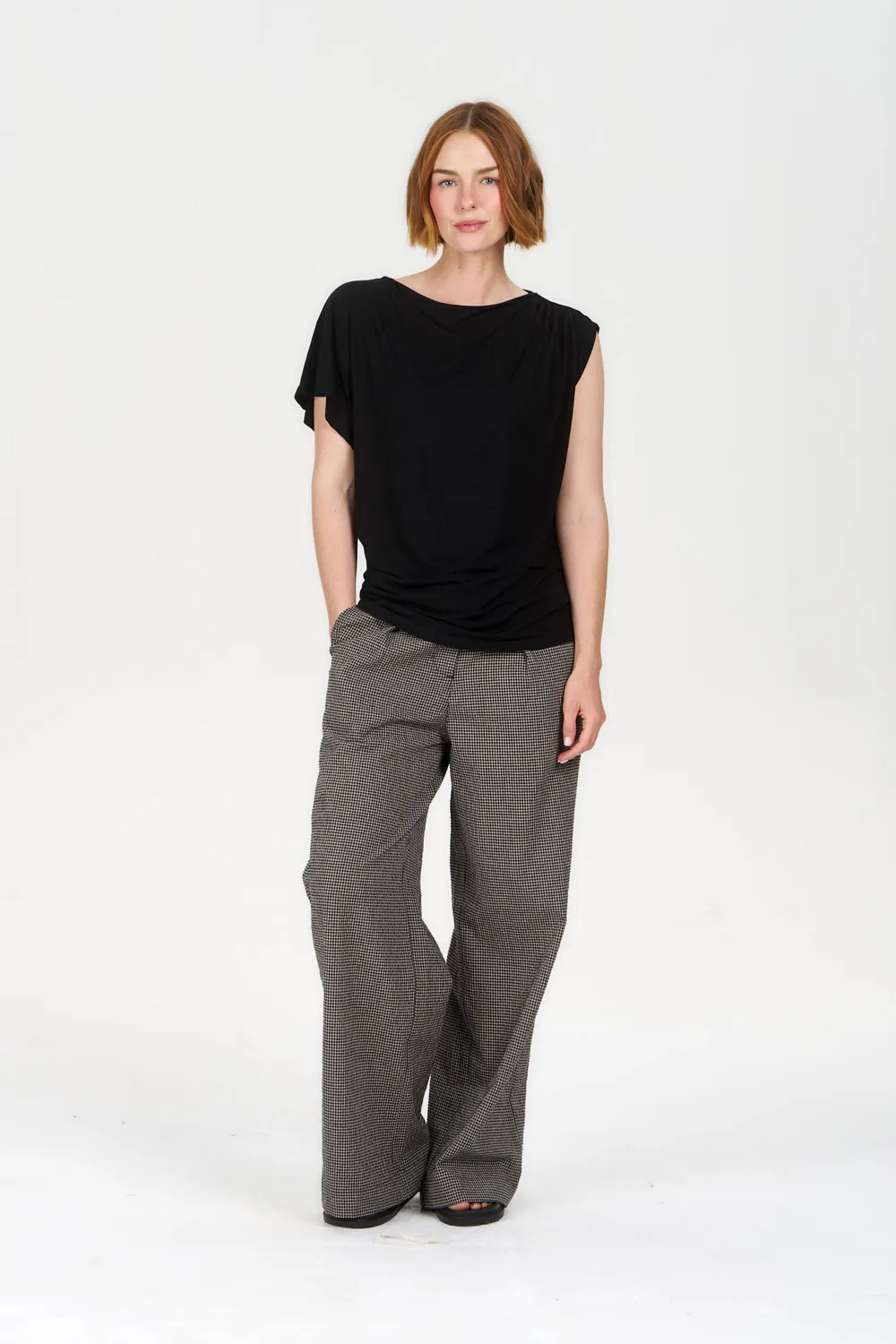 KOMODO CATE Top Schwarz Modal Damen Gr.38