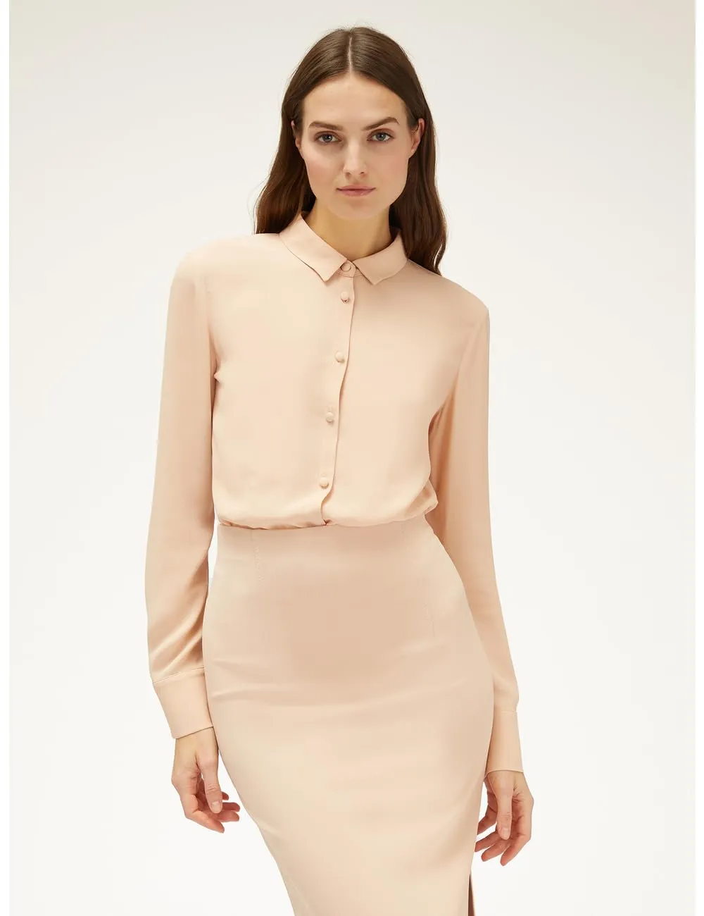 Motivi Limited Edition Body-Hemdbluse Rosa 44 Crepe