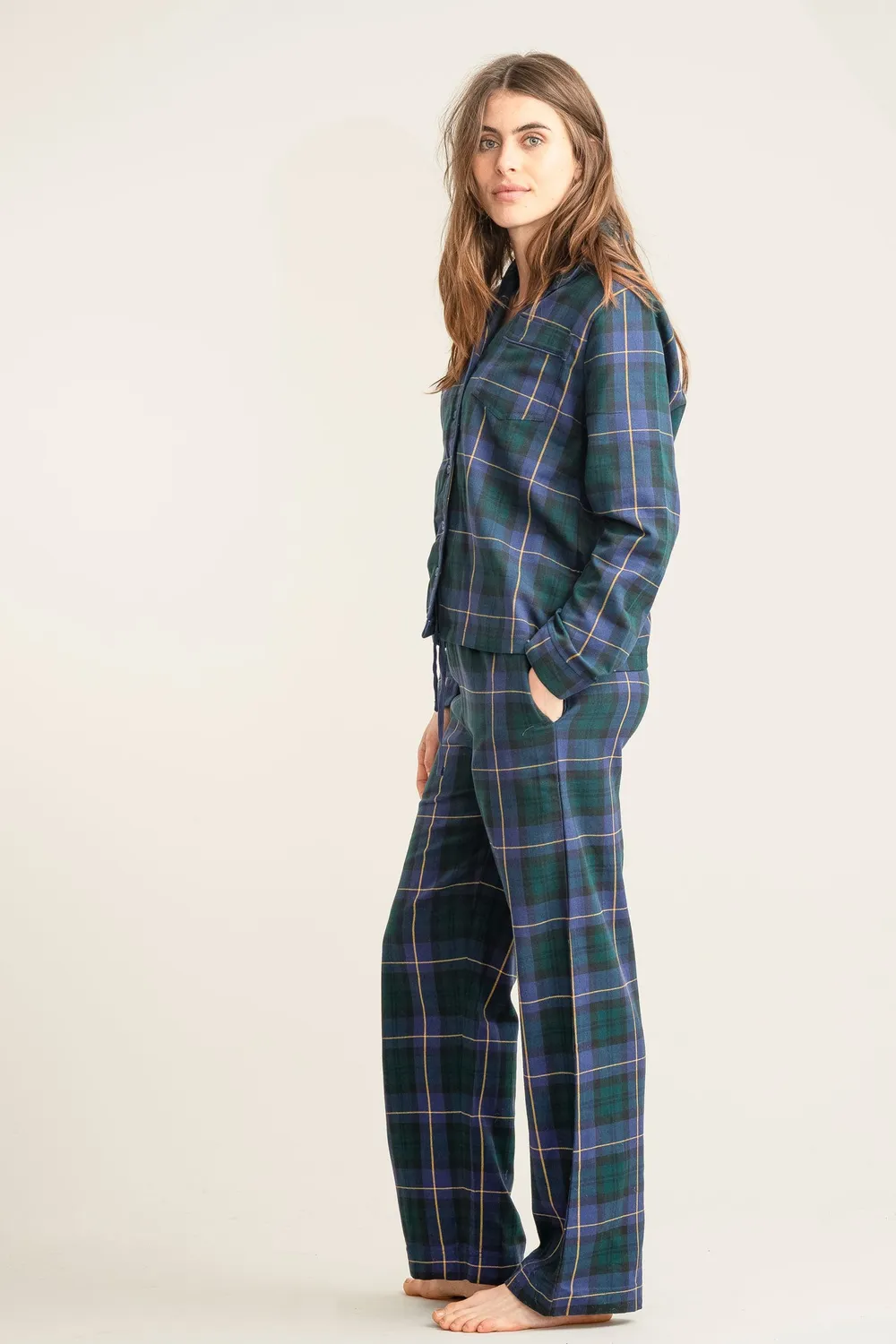 KOMODO JIM JAM Pyjama Black Watch Bio-Baumwolle