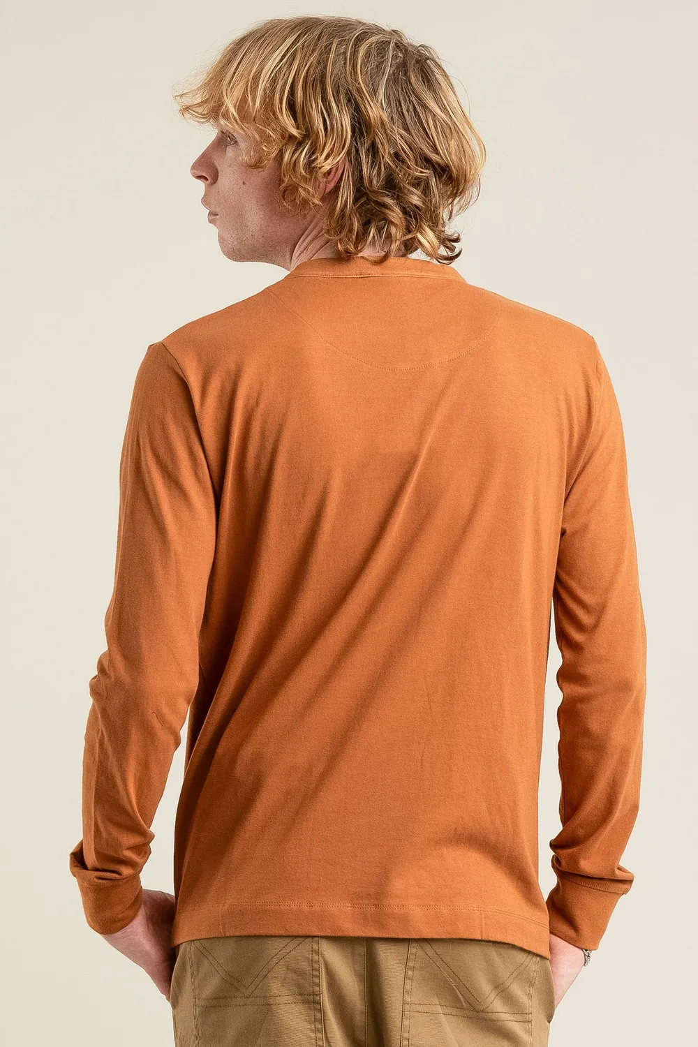 Komodo Arlo Shirt Brass L Langarm Bio-Baumwolle