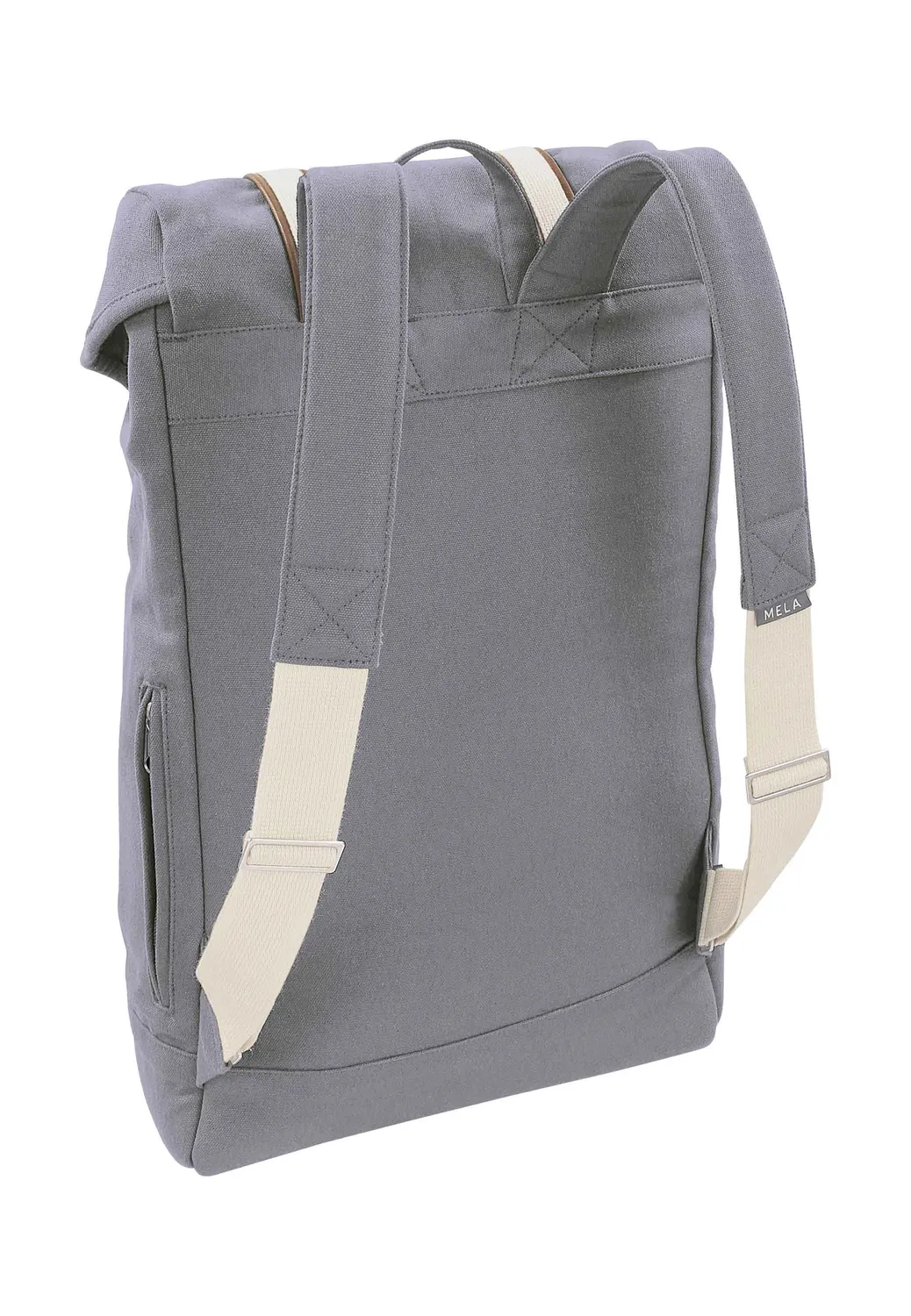 MELA V Rucksack aus Bio-Baumwolle burgunderrot Laptop