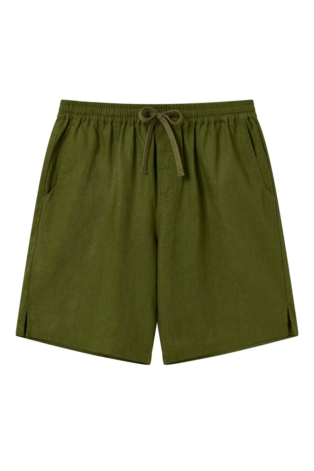 KOMODO JERRY Shorts Herren Khaki Leinen Bio-Baumwolle