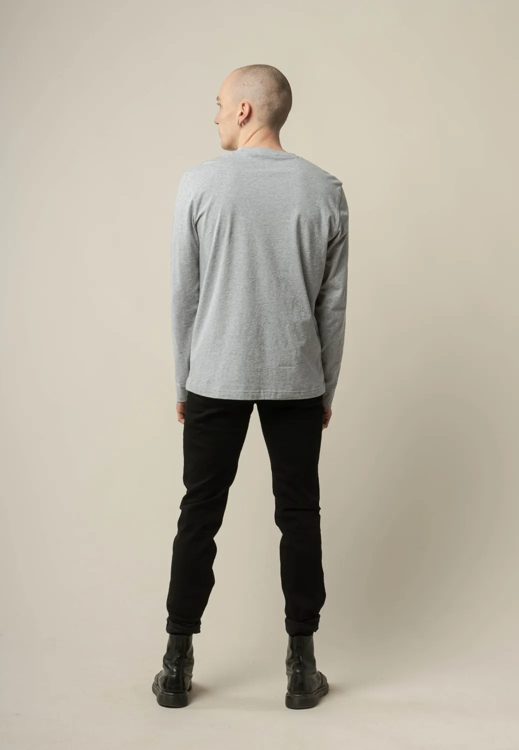 MELA JERIN Langarmshirt schwarz Gr. M Bio-Baumwolle