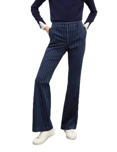 Motivi Flare-Jeans Nadelstreifen-Optik Jeans Baumwolle