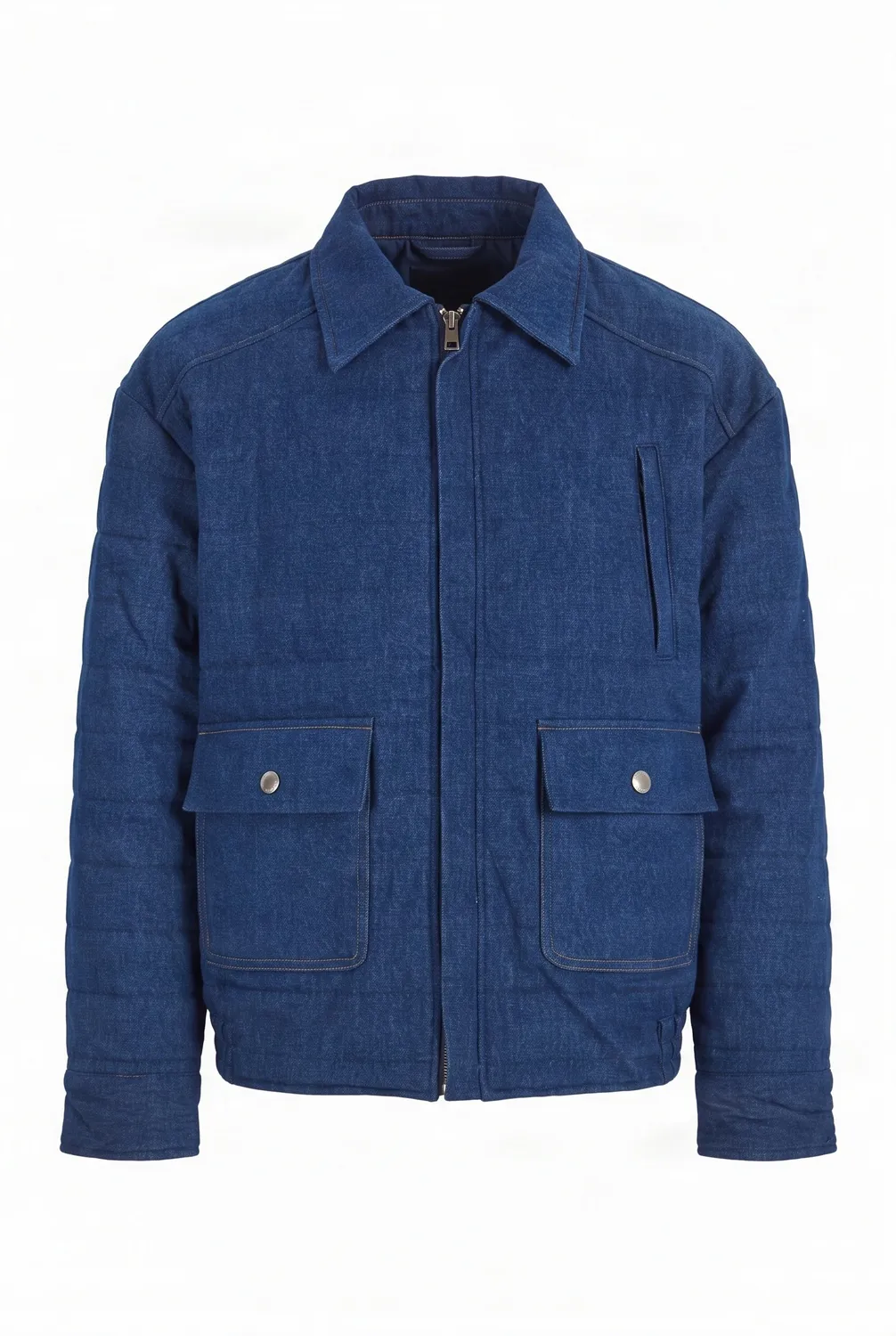 Komodo Frankie Jacke Denim gesteppt Bio-Baumwolle