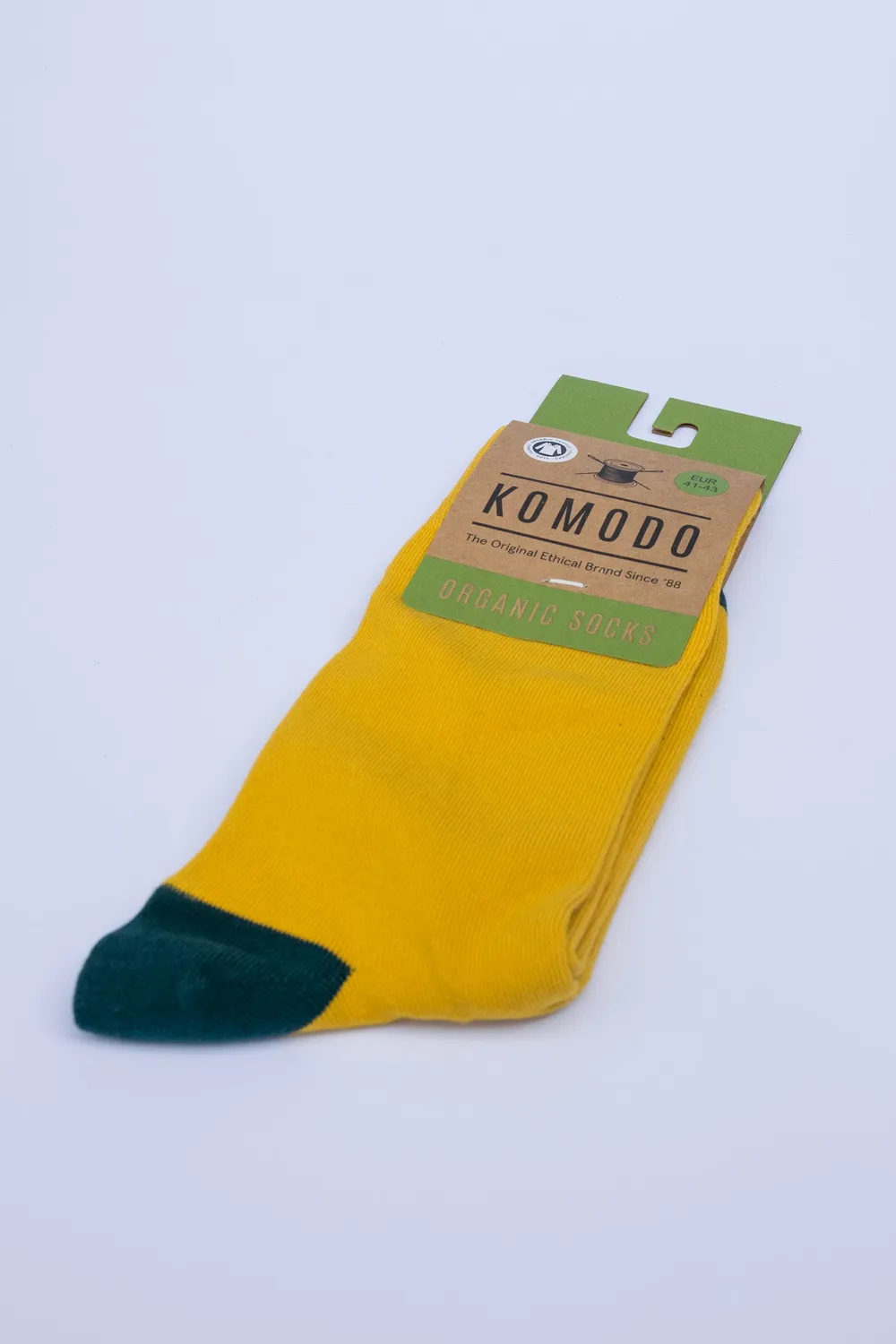 Komodo Punchy Socken Mustard Bio-Baumwolle 1 Paar