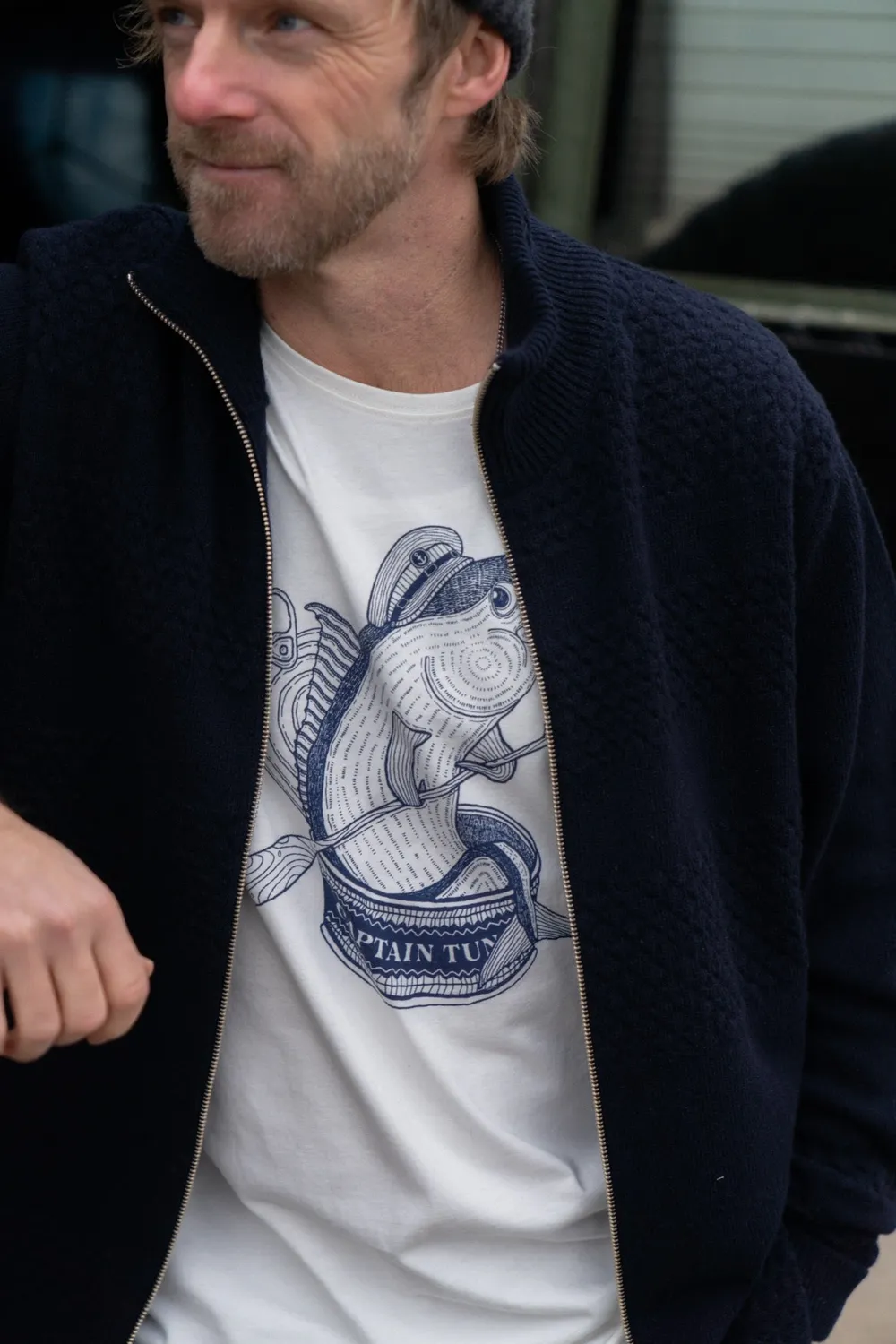 LAKOR Haddock Strickpullover True Navy Wolle