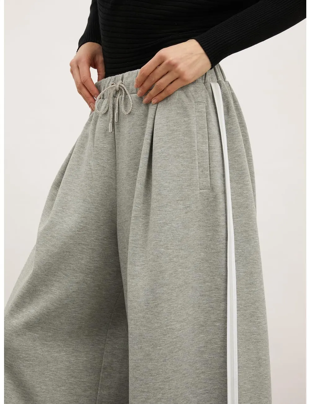 Motivi Spring Summer 24 Palazzo-Hose Neopren-Optik Stretch