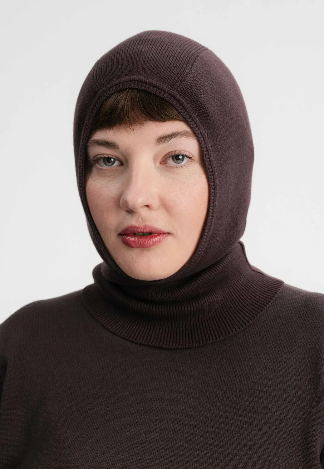MELA CHARVI Balaklava schwarz aus Bio-Baumwolle
