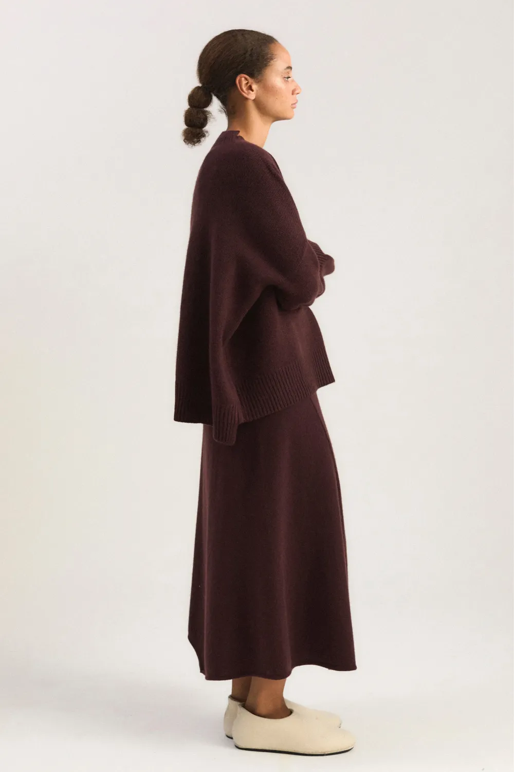 Oyuna Aila Pullover Carob Oversize Strick