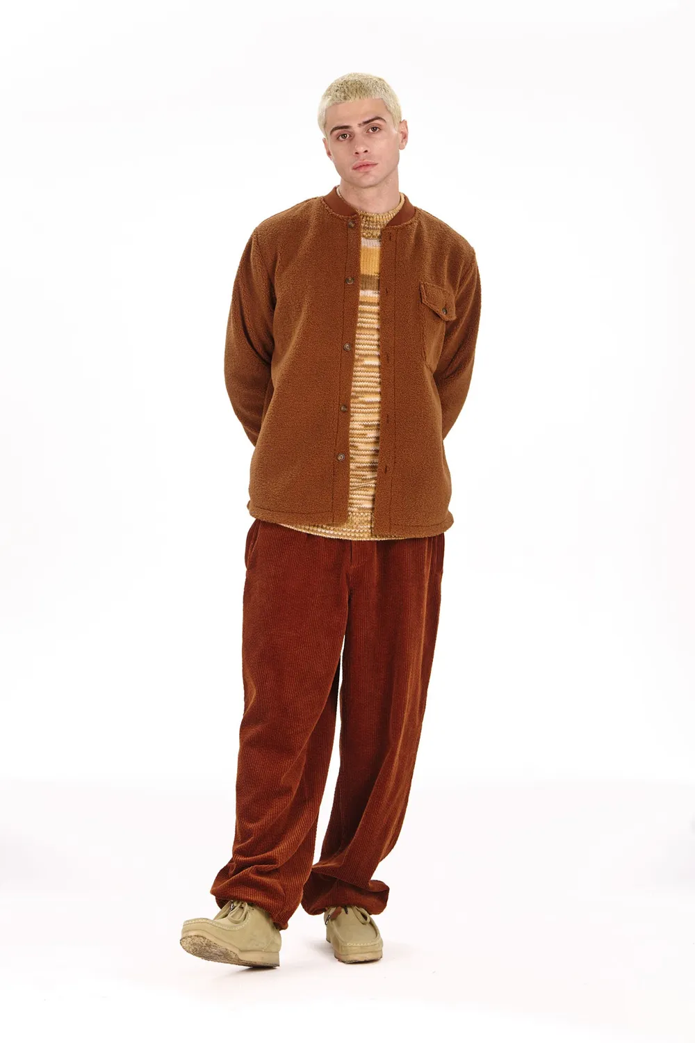 Komodo Cole Overshirt Camel Recycling-Fleece