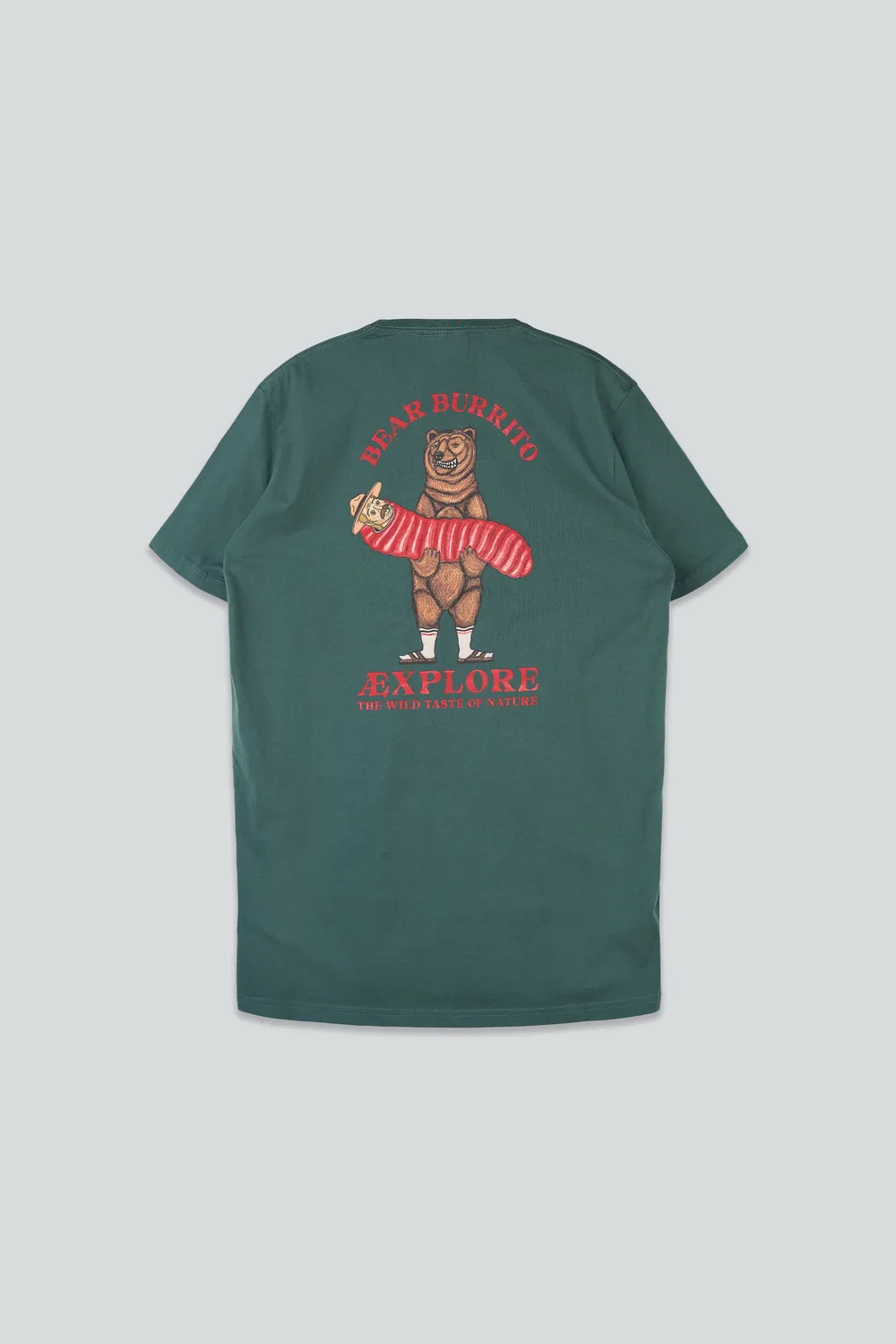 LAKOR Bear Burrito T-Shirt Green Gables Bio