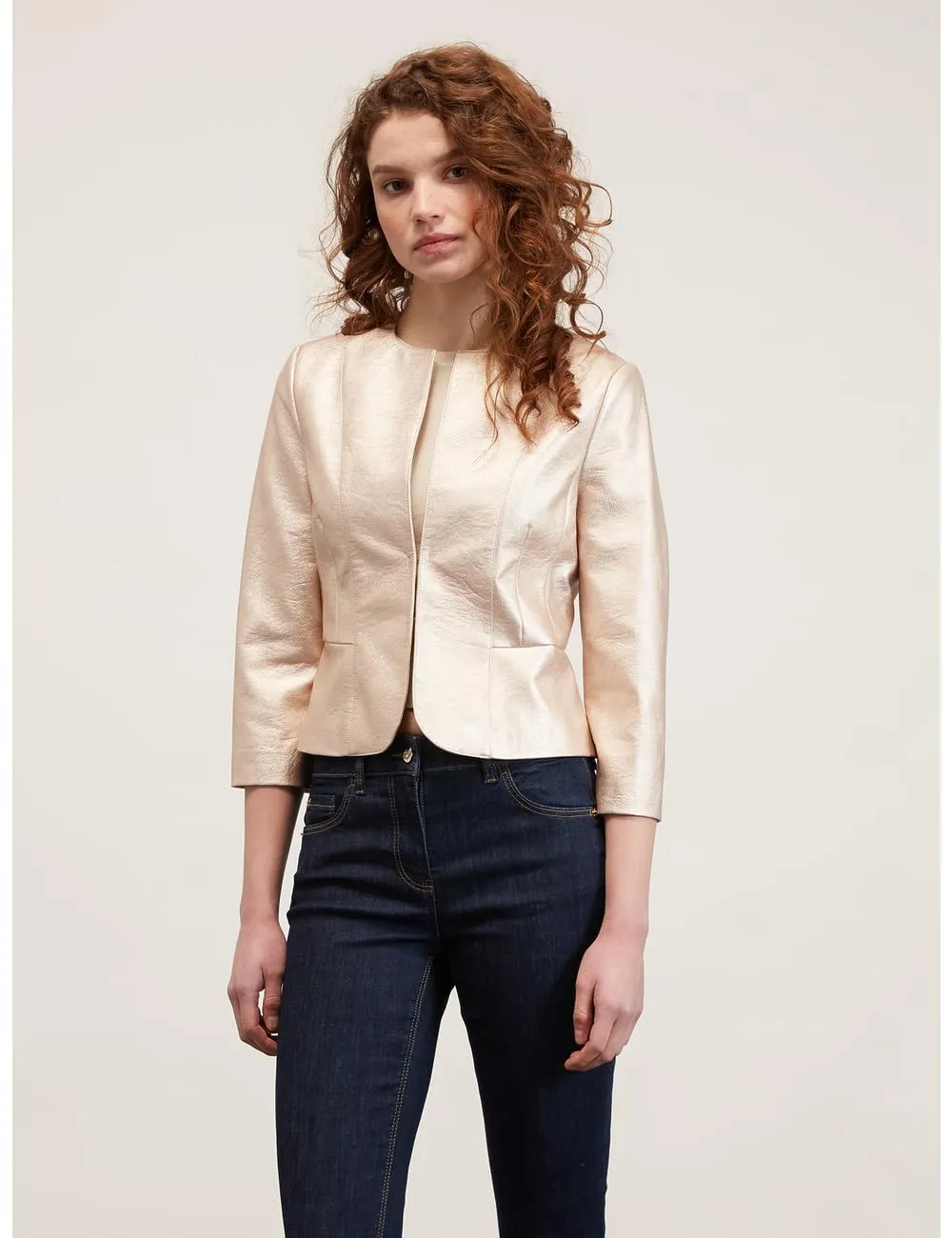 Motivi Blousonjacke kurz Slim-fit beschichtet