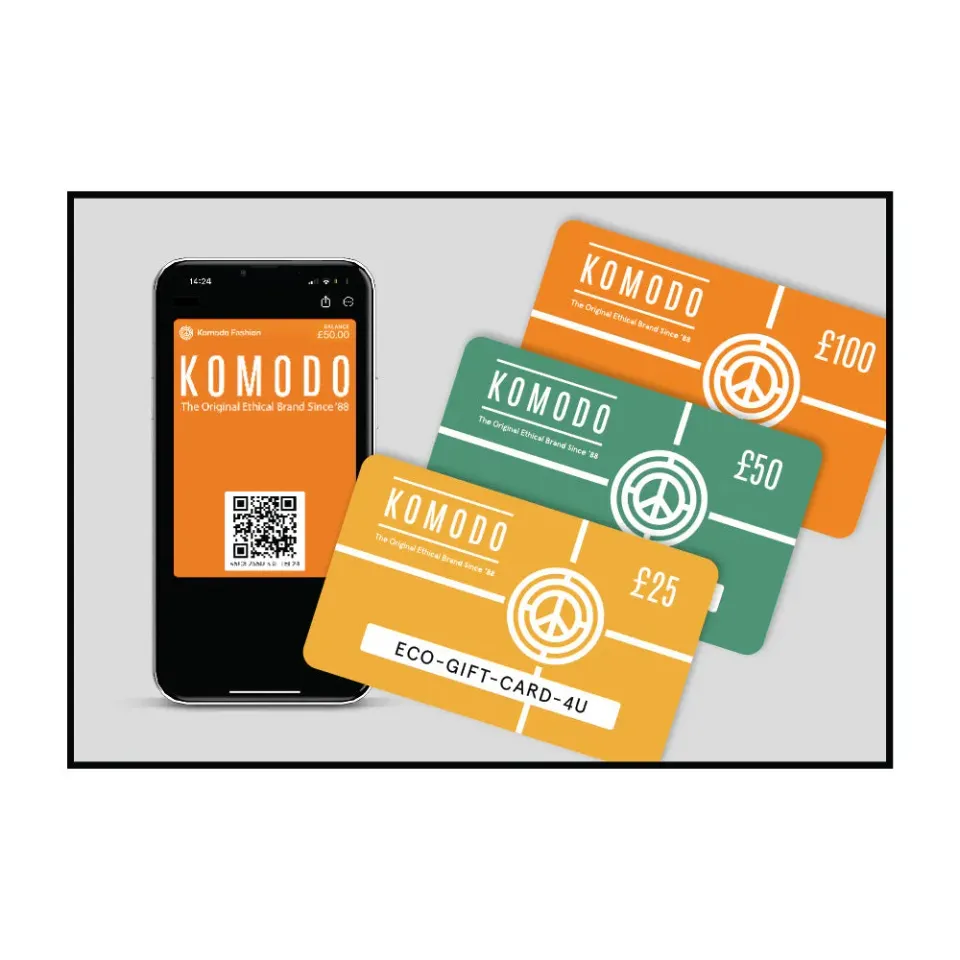 Komodo Geschenkkarte Gutschein per E-Mail Eco-Mode