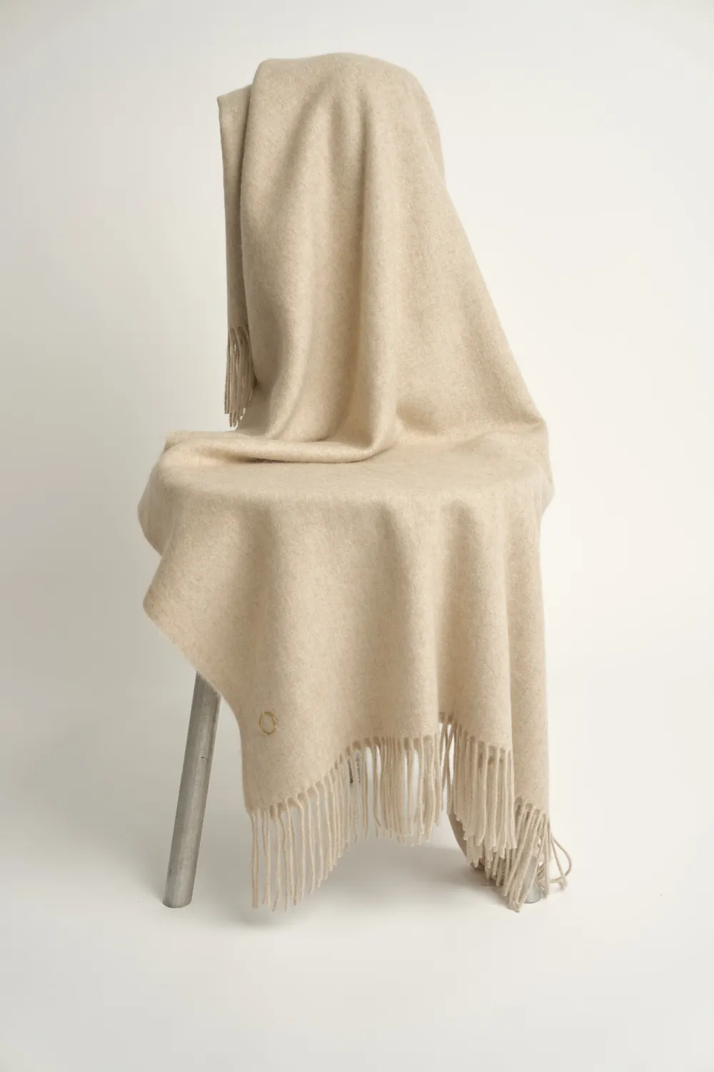 Oyuna Uno Decke Beige Wohndecke aus Cashmere