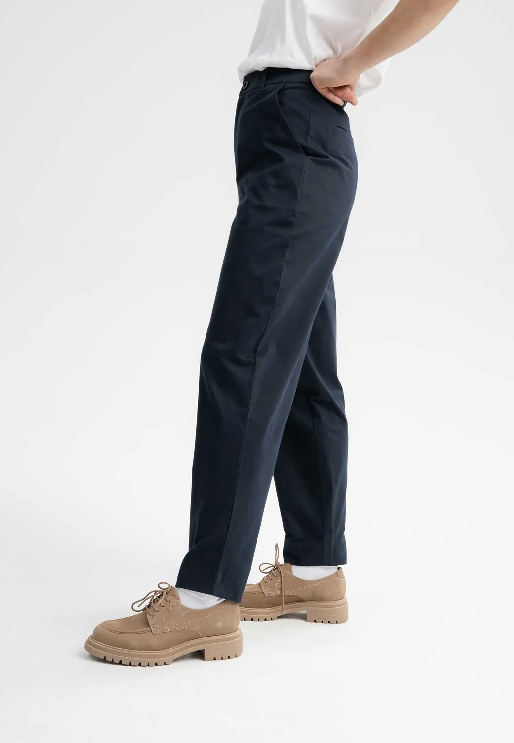 MELA JANAKI Hose schwarz Gr. 38 aus Bio-Baumwolle