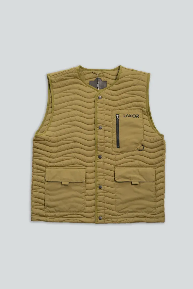 LAKOR Seaway Quilted Weste Grün Recycling