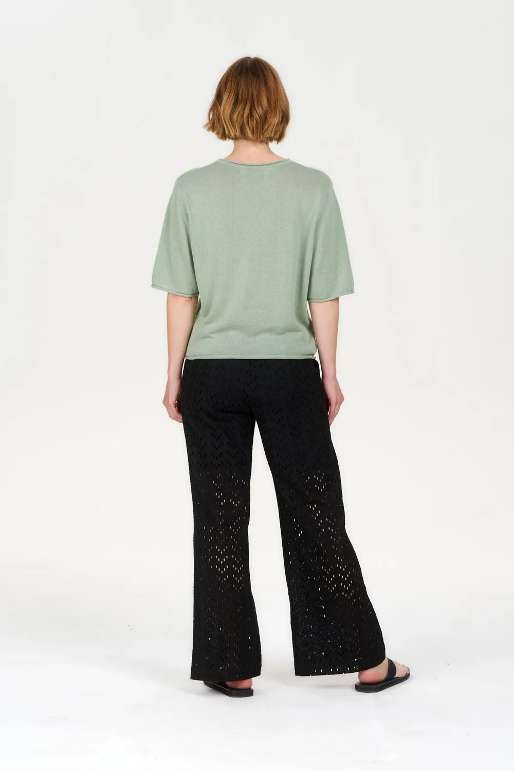 KOMODO CAMILLE T-Shirt Salbei Ramie Bio-Baumwolle