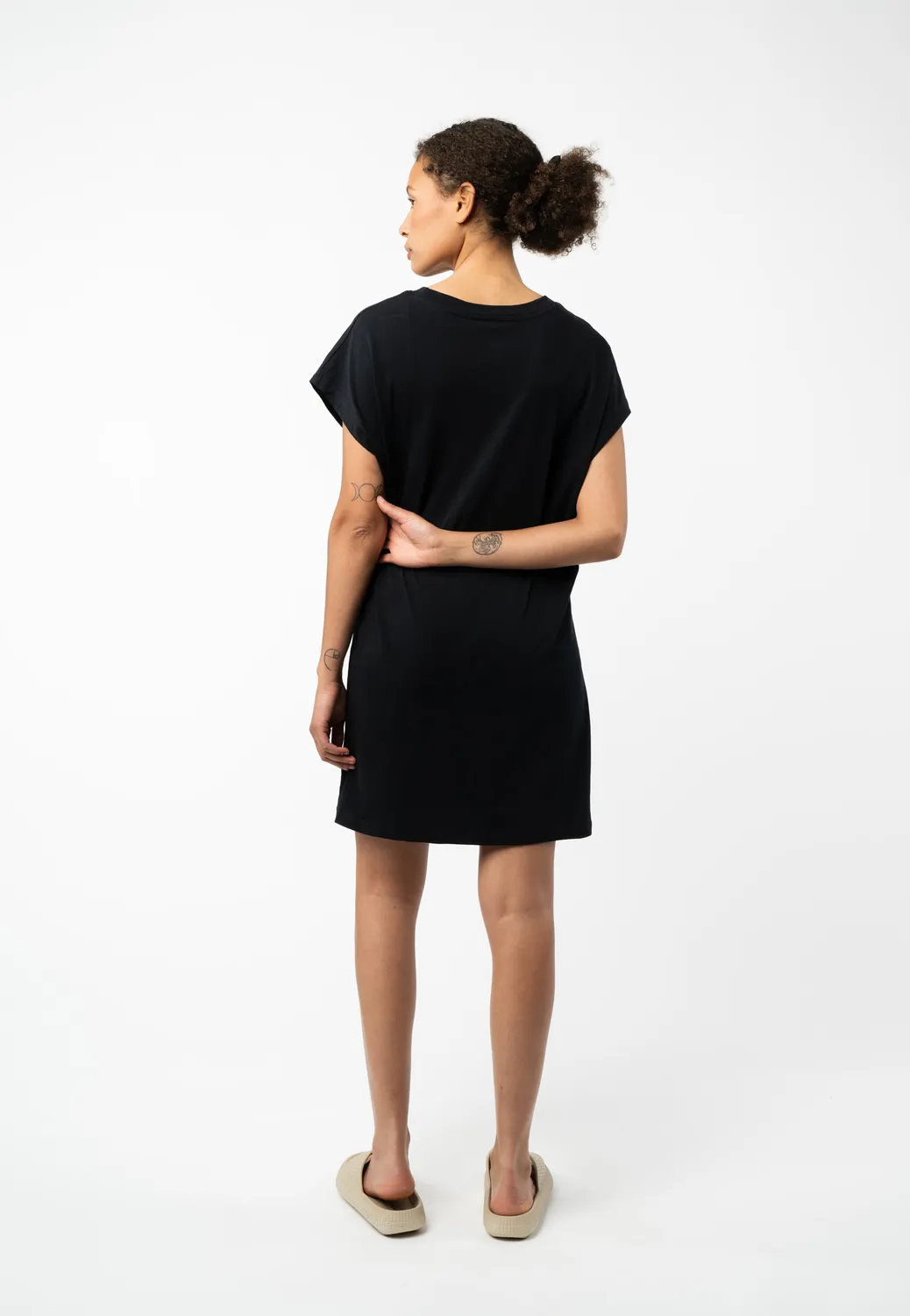 MELA SUNEA T-Shirt-Kleid thymian Bio-Baumwolle
