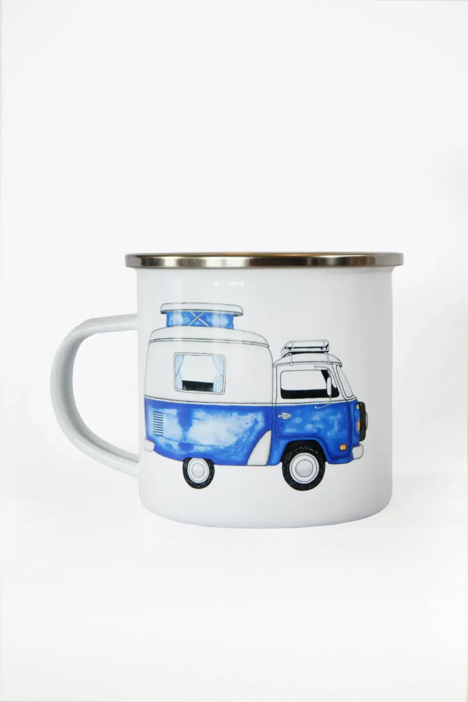 LAKOR Ocean Camper Emaillebecher White Eisen