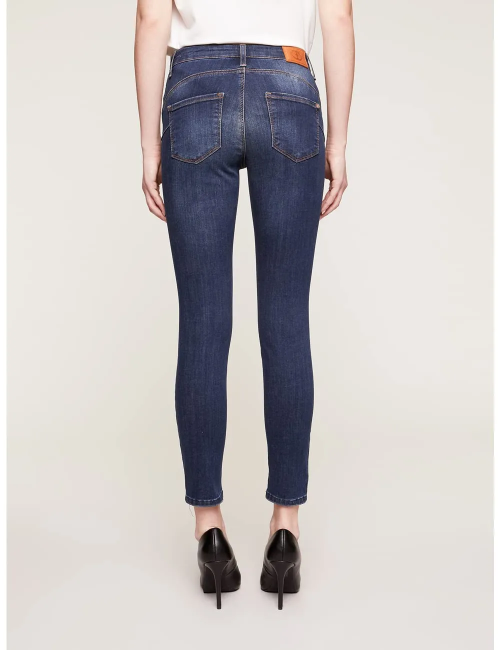 motivi Gisele Skinny-Jeans dunkelblau Push-up