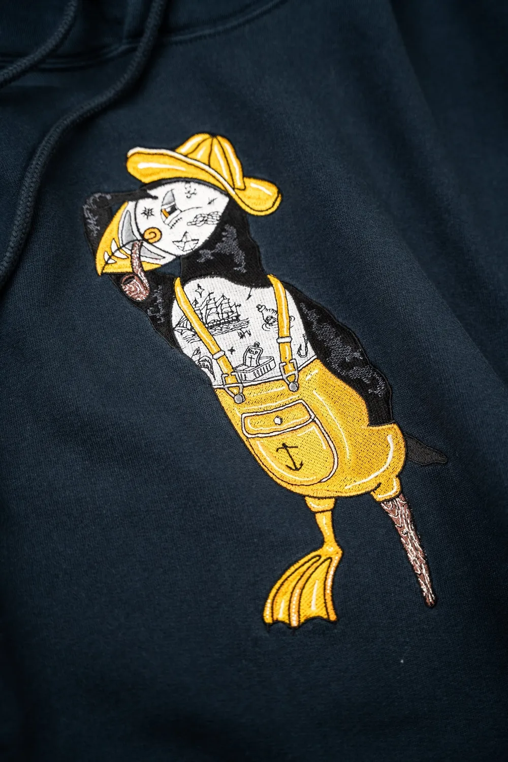 LAKOR Sea Parrot Hoodie Blueberry Bio-Baumwolle