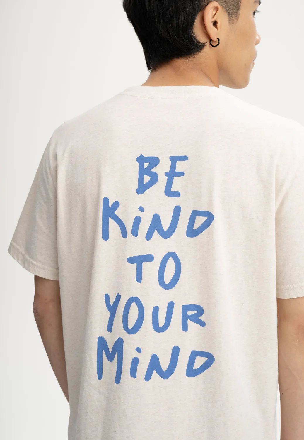 MELA SADHIL Print T-Shirt cream be kind M Bio