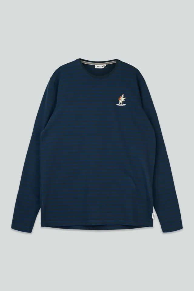 LAKOR Ahoy Mini WASSUP T-Shirt Blueberry Bio-Baumwolle
