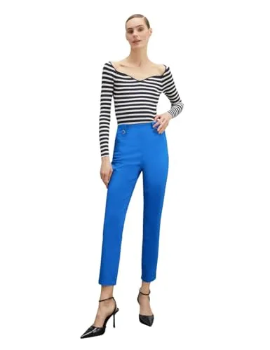 Motivi Spring Summer 24 Regular-Hose Stoffhose Baumwolle