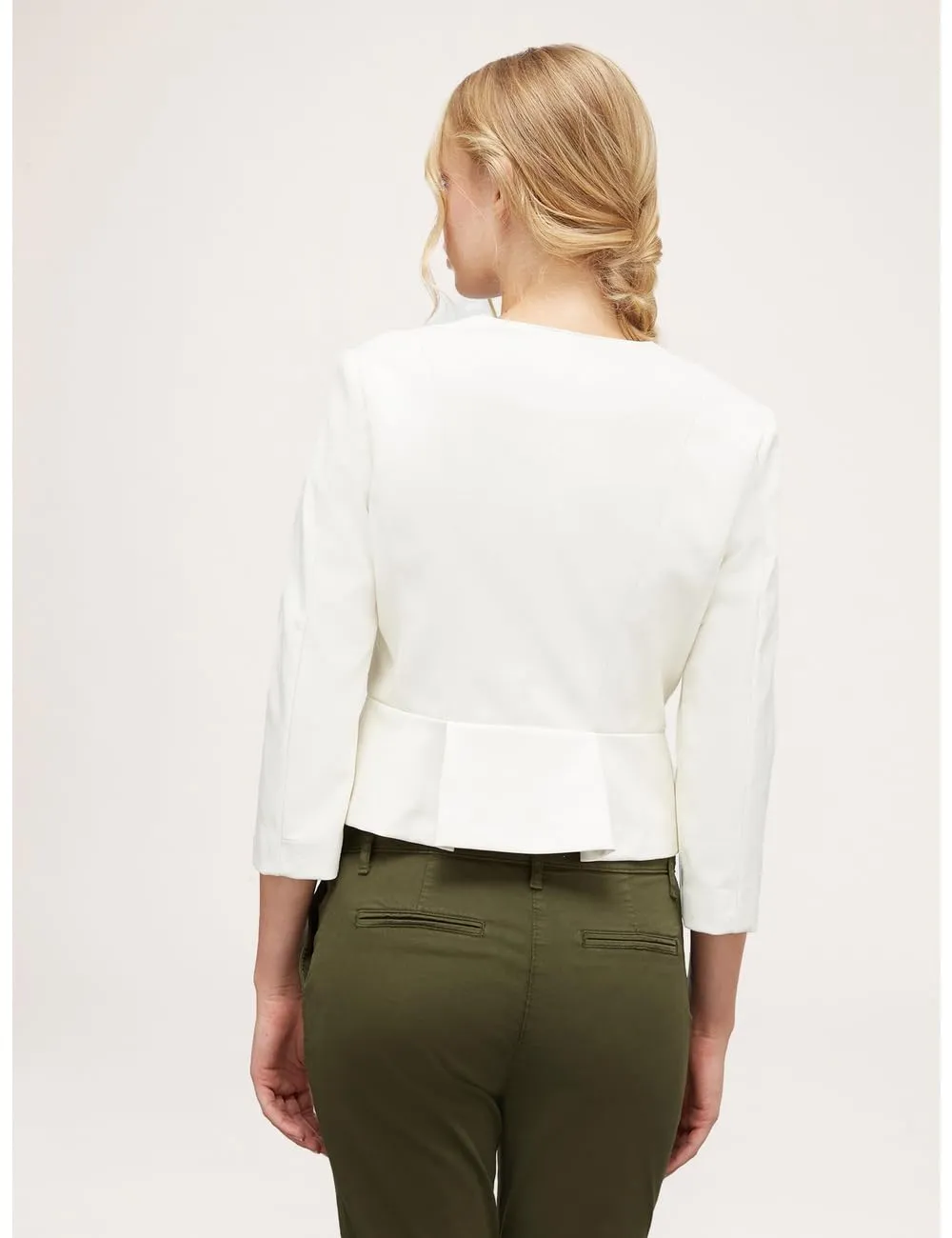 Motivi Blousonjacke Slim-fit Weiß 44 beschichtet kurz