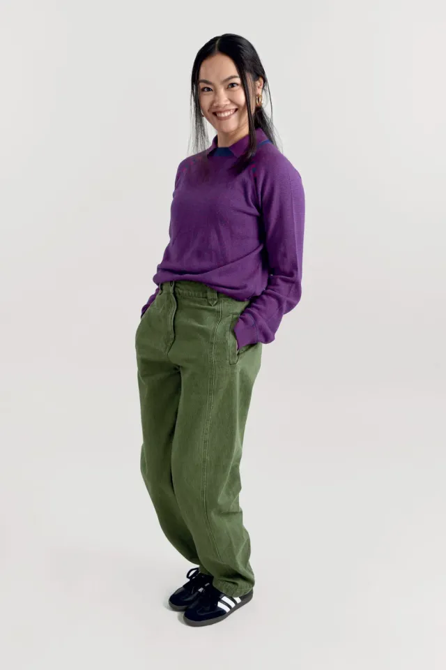 KOMODO YAKA Hose Green Wash Bio-Denim atmungsaktiv