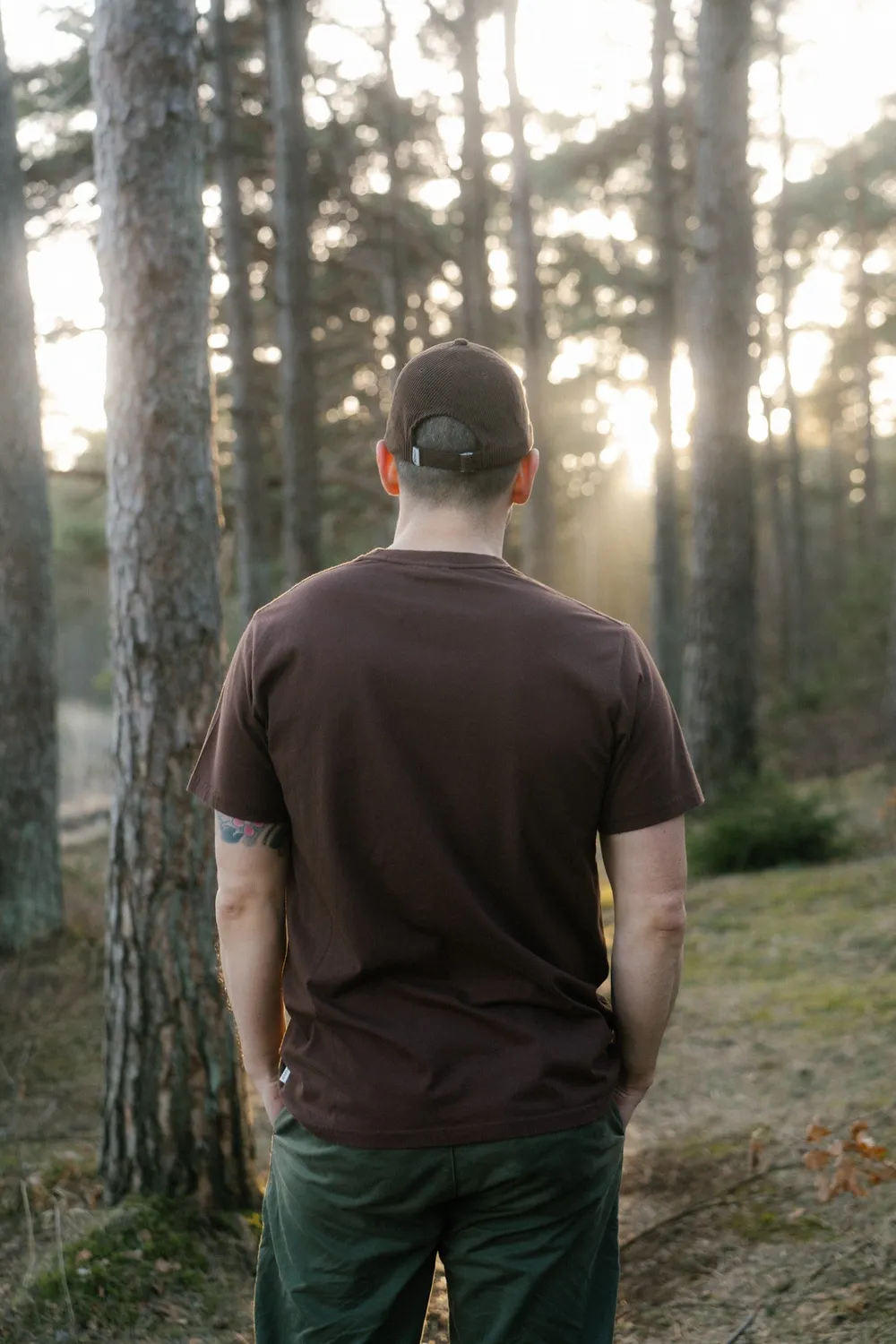 LAKOR Lazy Lumber T-Shirt Chicory Coffee Bio-Baumwolle
