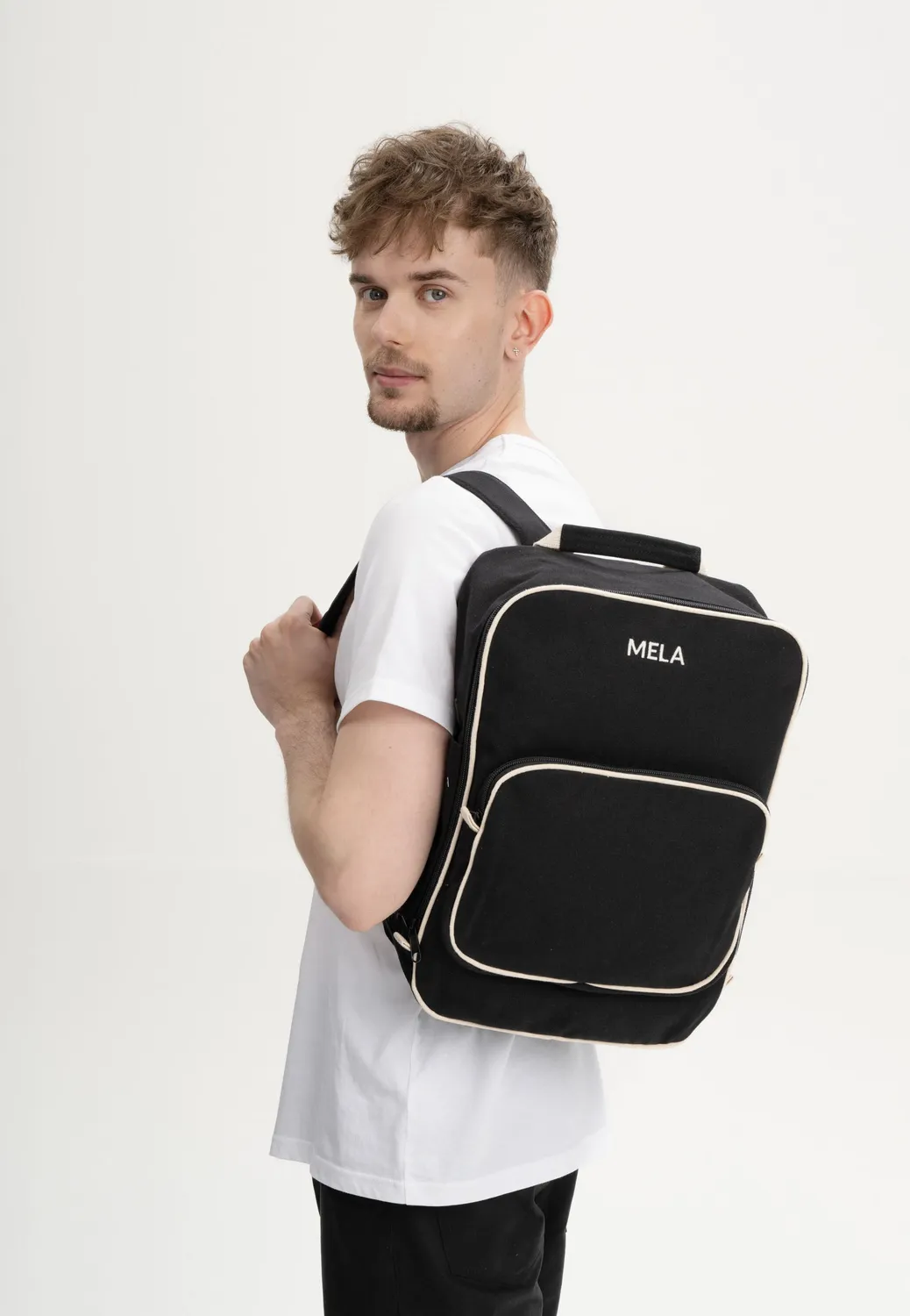 MELA II Rucksack all ecru aus Bio-Canvas