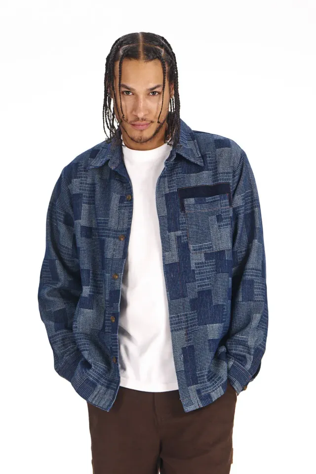 Komodo Paddy Overshirt Artisanal Denim Bio-Baumwolle