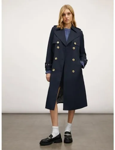 motivi Spring Summer 24 Trenchcoat zweireihig lang Gürtel