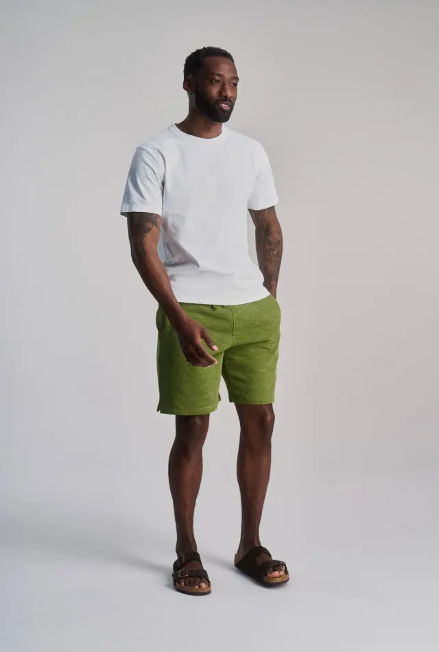 Komodo Calum Shorts Grün-Melange Bio