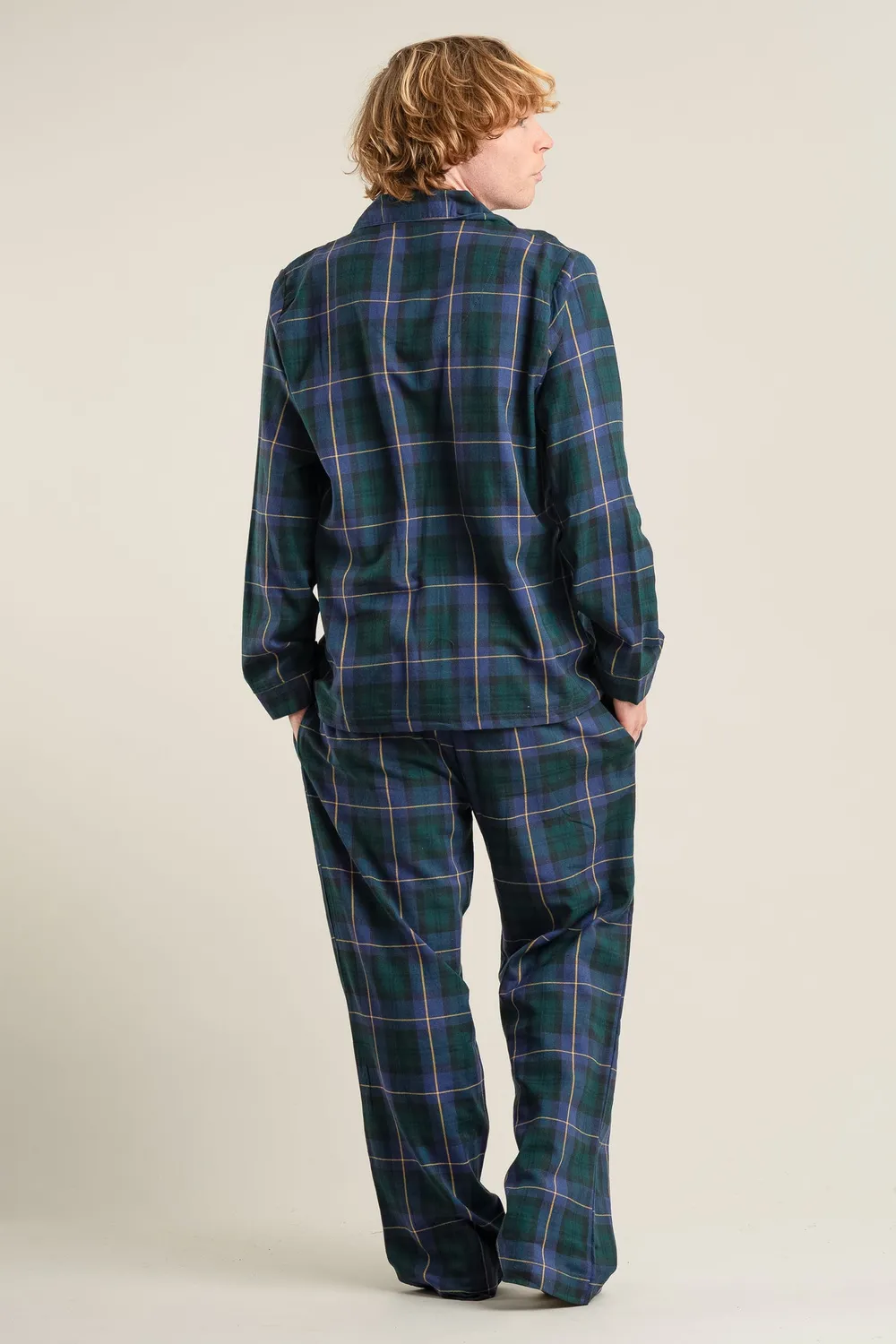 KOMODO Jim Jam Pyjama Set Black Watch Bio-Baumwolle