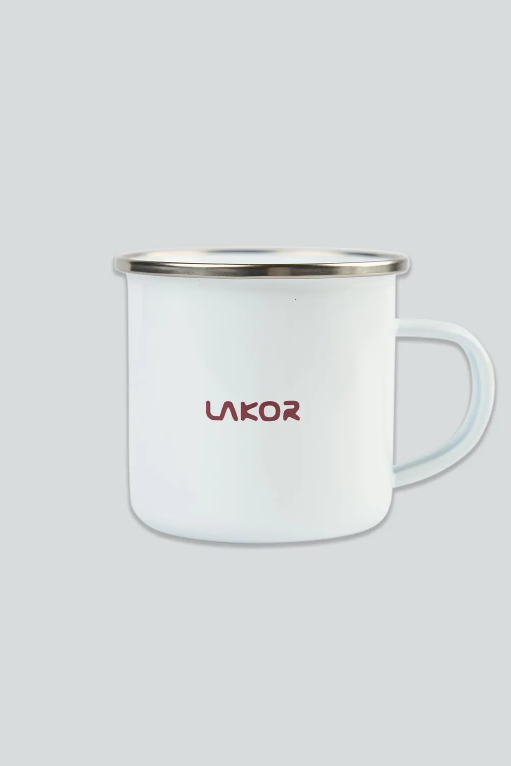 LAKOR Toxic Mushroom Emaillebecher Weiß Eisen