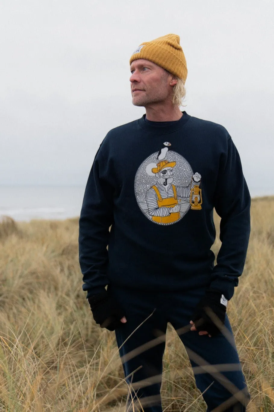 LAKOR Light The Way Sweatshirt Blau Bio-Baumwolle