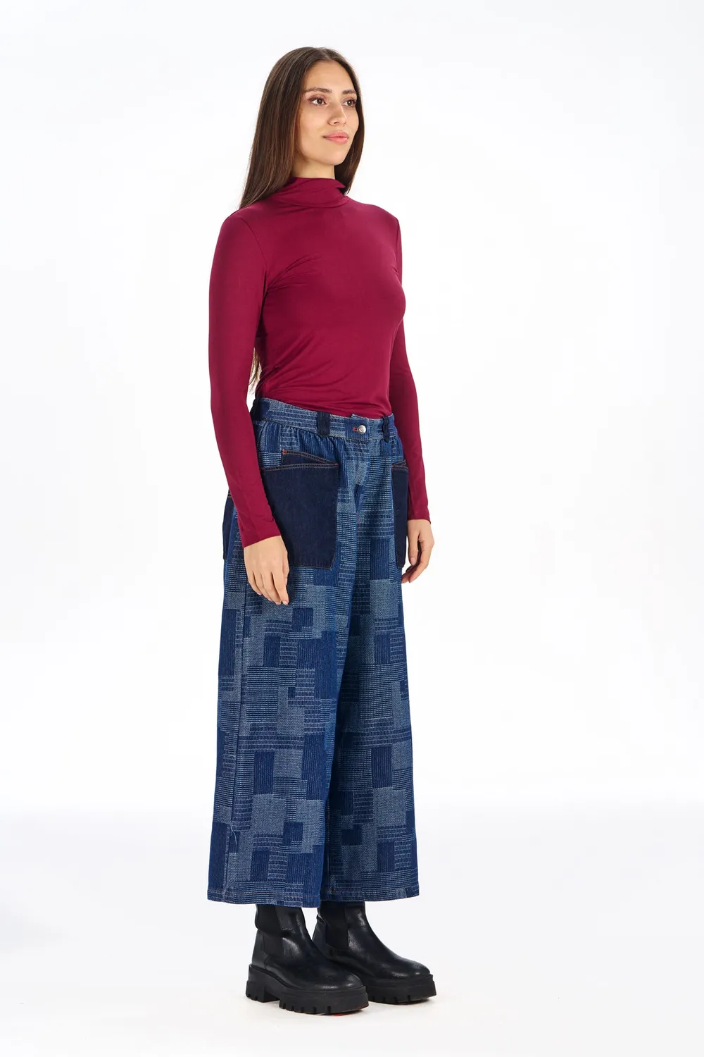 KOMODO SKINILLA Top weinrot Modal Stretch